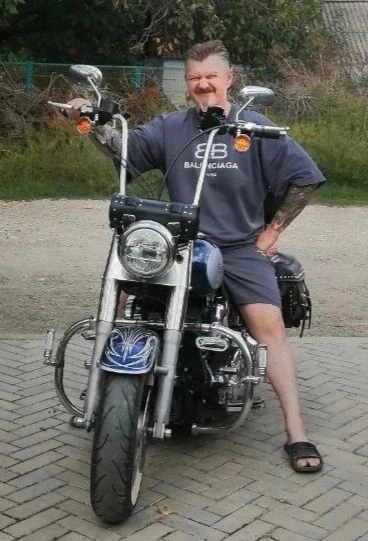 Вячеслав на мотоцикле